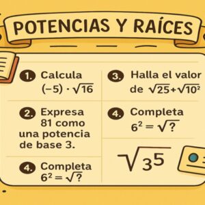 3ºESO Potencias y raices Pack