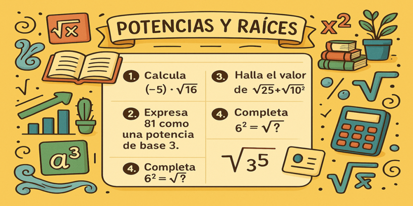 3ºESO Potencias y raices Pack