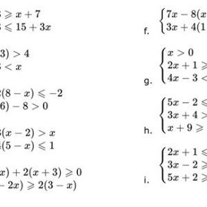 4º ESO Inecuaciones Pack